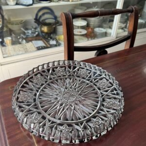 Centro de mesa de cristal súper tallado rubi