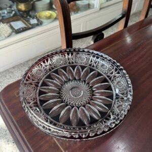 Centro de mesa de cristal súper tallado rubi