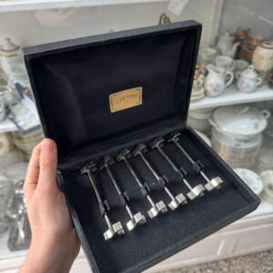 Juego de 6 apoya cubiertos platería