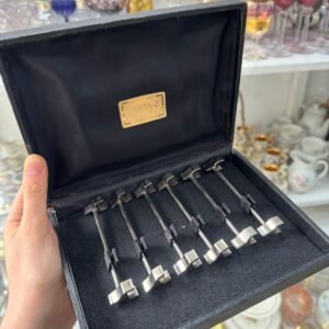 Juego de 6 apoya cubiertos platería