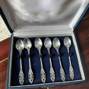 Juego de 6 cucharas de té o café plata 900
