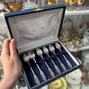 Juego de 6 cucharas de té o café plata 900