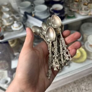 Juego de 12 cucharas de té o café alpaca