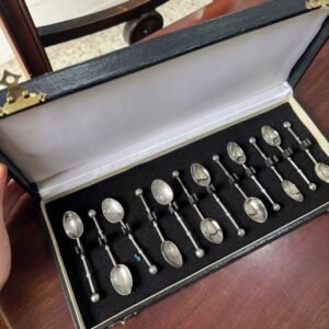 Juego de 12 cucharas de café platería