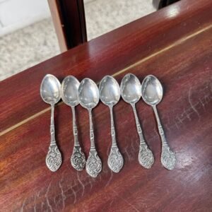 Juego de 6 cucharas de té plata 925