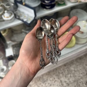 Juego de 6 cucharas de té platería