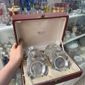 Juego de 6 ceniceros platería