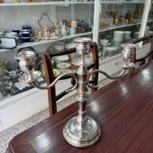 Candelabro 3 velas platería