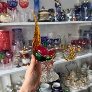 Gallo de cristal de murano