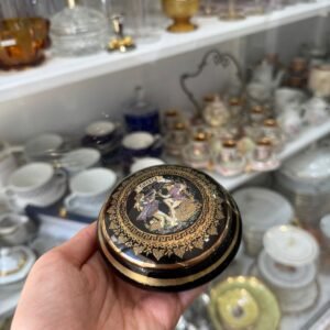 Cofre GREECE pintado a mano con oro