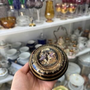 Cofre GREECE pintado a mano con oro