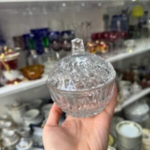 Dulcera o azucarera de cristal tallado