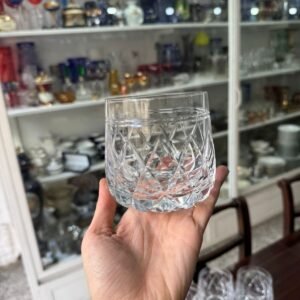 Juego de 10 vasos de cristal súper tallado