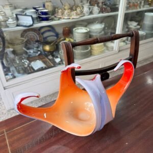 Centro de mesa cristal de murano naranja