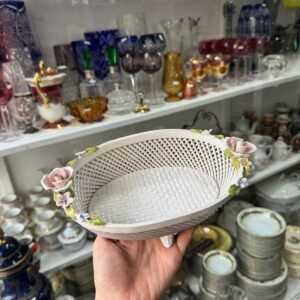 Panera de porcelana capodimonte