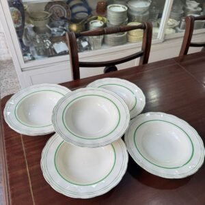Juego de 6 platos hondos ingleses