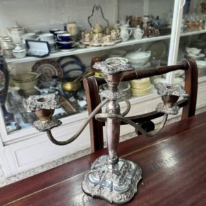 Candelabro 3 velas platería