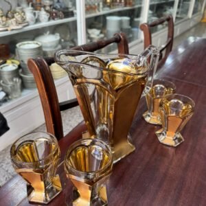 Jarra con 4 copas ART-DECO