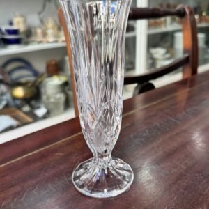 Florero violetero de cristal tallado estilo BACCARAT