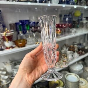 Florero violetero de cristal tallado estilo BACCARAT