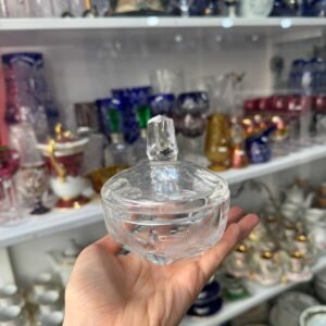 Bombonera de cristal tallado