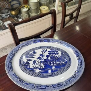 Fuente oval inglesa grande WILLOW muy antigua