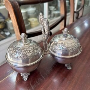 Set de azucarera y yerbera platería