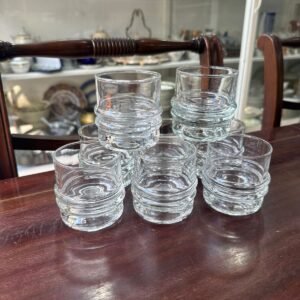 Juego de 8 vasos de vidrio de diseño ideales para el café