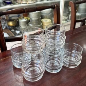 Juego de 8 vasos de vidrio de diseño ideales para el café