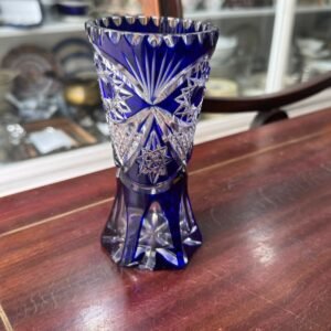 Florero de cristal súper tallado violetero