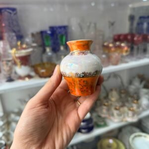 Florero violetero porcelana tornasolada