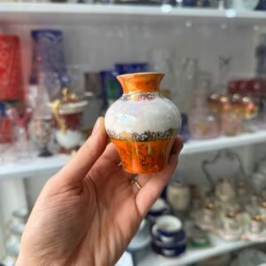 Florero violetero porcelana tornasolada