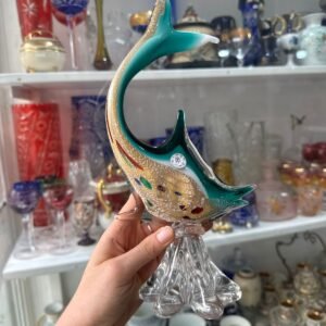 Figura delfin cristal de murano