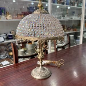 Lámpara de cristal de roca con bronce