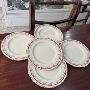 Juego de 6 platos de postre ingleses ALFRED MEAKIN