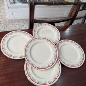 Juego de 6 platos de postre ingleses ALFRED MEAKIN