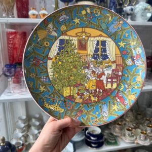 Plato grande Vintage Villeroy & Boch Navidad en Europa Plato Países Alpinos