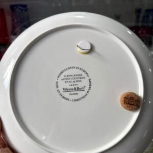 Plato grande Vintage Villeroy & Boch Navidad en Europa Plato Países Alpinos