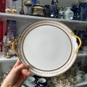 Plato de torta o masitero porcelana francesa limoges