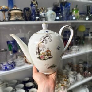 Tetera porcelana tsuji con diseño oriental