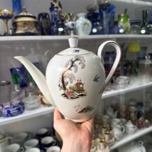 Tetera porcelana tsuji con diseño oriental