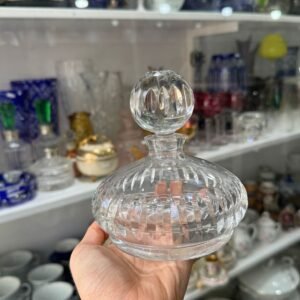 Botellón chico de cristal tallado