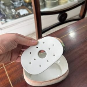 Jabonera de porcelana francesa LIMOGES con escurridor