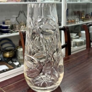 Florero de cristal súper tallado