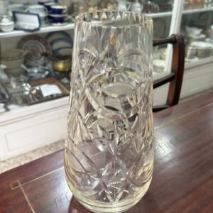Florero de cristal súper tallado