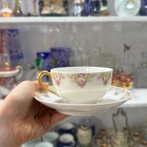 Dúo de té porcelana francesa LIMOGES