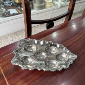 Fuente huevera metalica