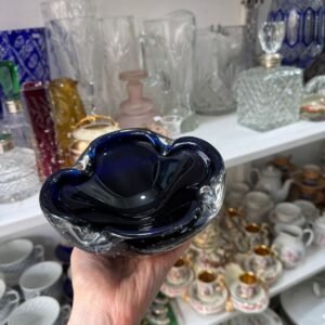 Despojador o cenicero de cristal de murano burbujas