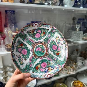 Plato hondo porcelana oriental pintado a mano