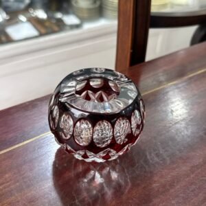 Cenicero cristal súper tallado rubi